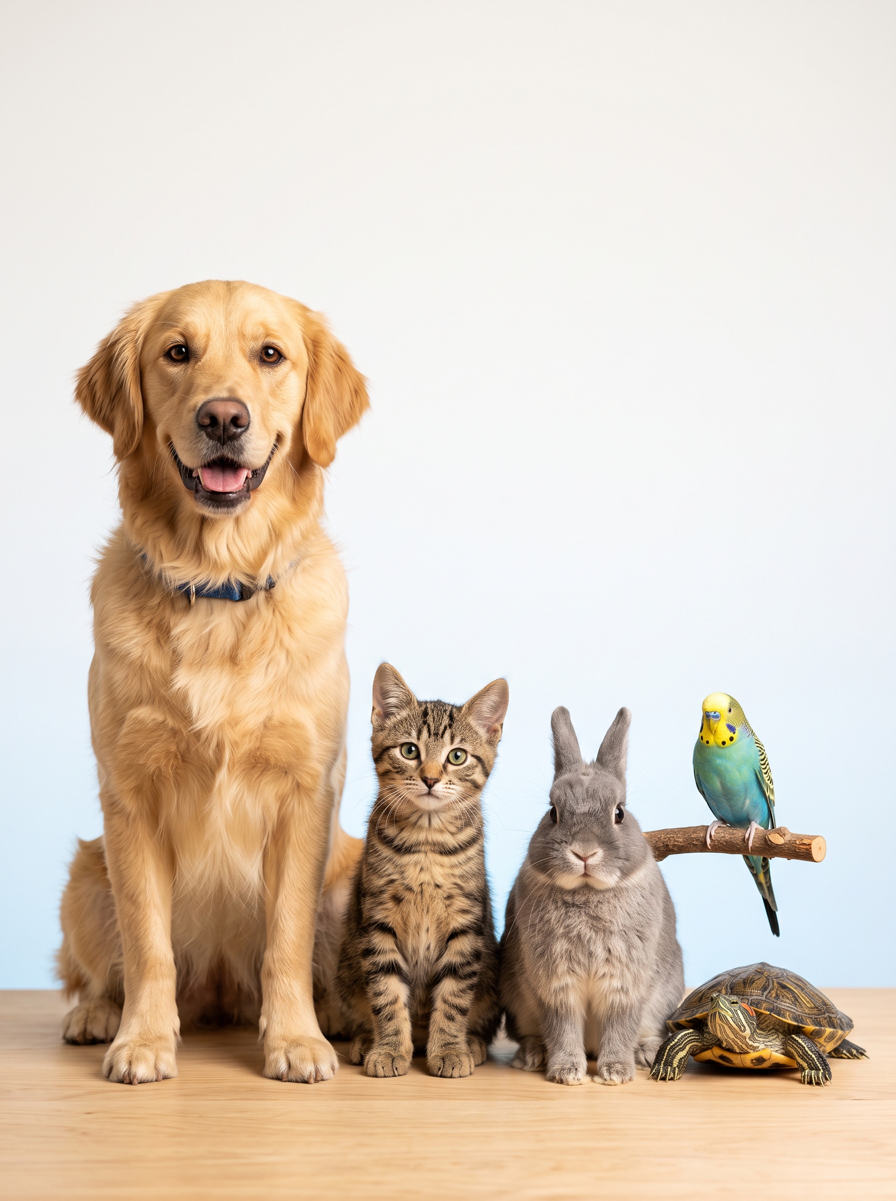 Perro, gato y ave atendidos en la clínica